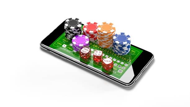 Mobile wallet status beside casino game menu